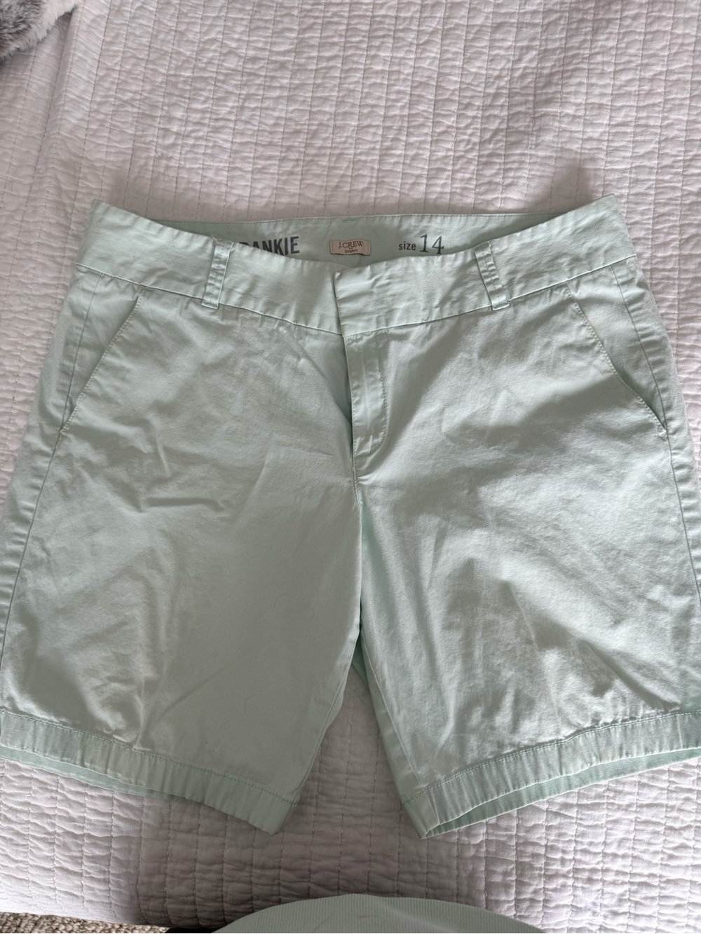 J. Crew Frankie Mint Green Shorts - Size 14